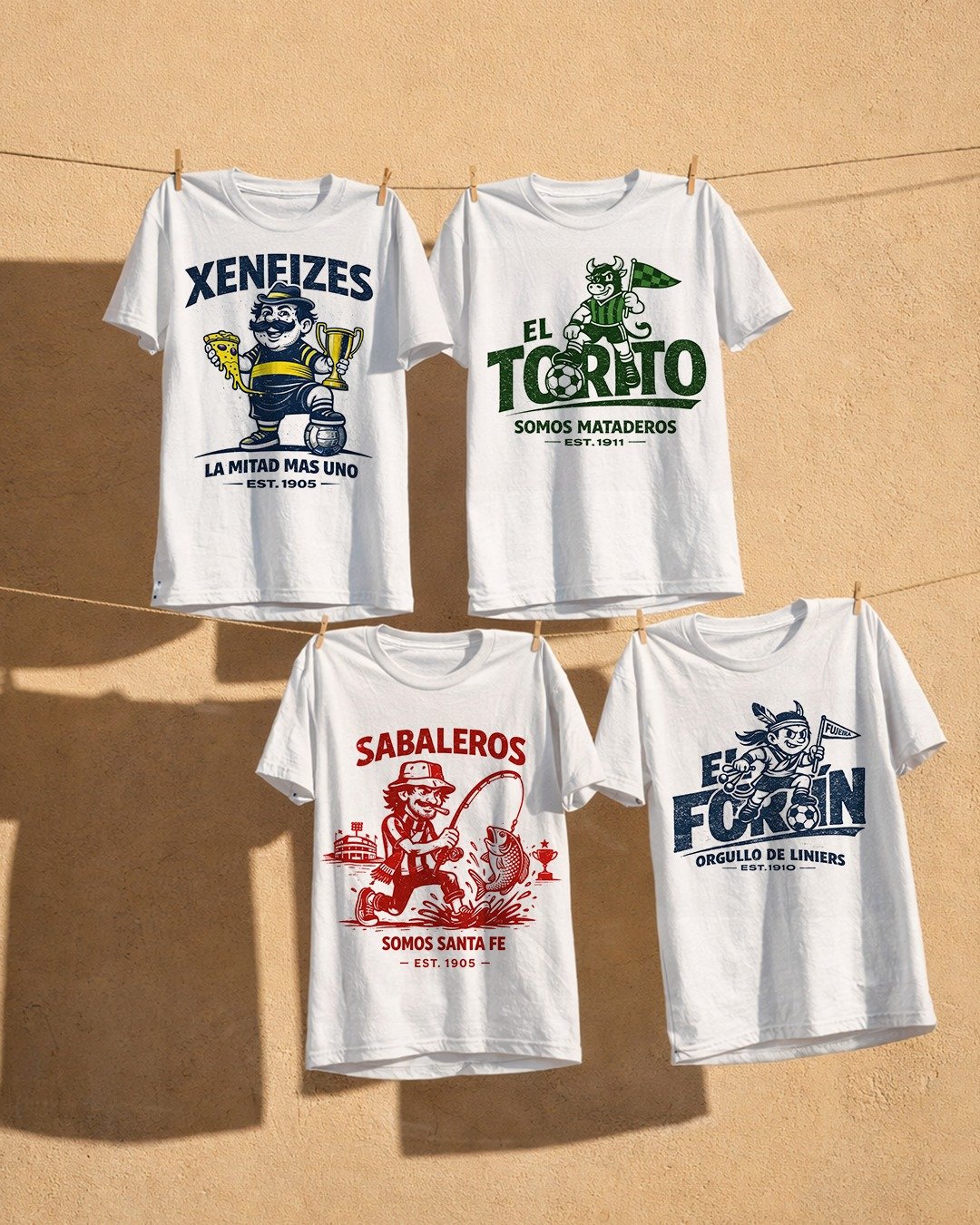 Fujeira Retro Series — Serie 01, remeras de la línea